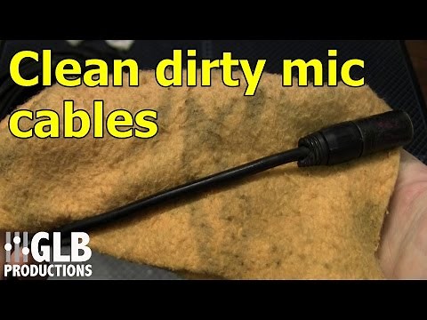 How to clean dirty microphone cables
