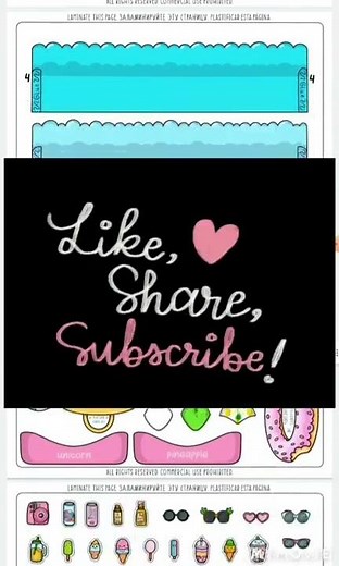 Swimming Pool Kate Made Free Printables