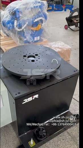 Custom robot's Single-axis horizontal rotary positioner has been tested