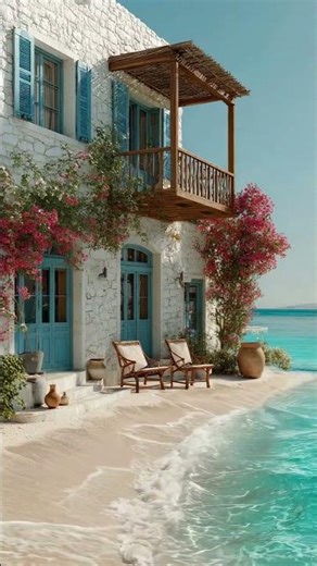 Cozy Ocean Home ✨ Blue Shutters & Seaside Living #cozyhome #nature