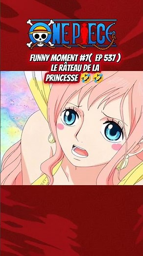 One Piece VF / La princesse Shirahoshi met un râteau à Vander Decken 🤣 #OnePiece #Shirahoshi #Anime