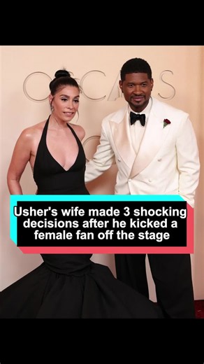 Less than 24 hours after Usher removed a female fan from the stage, his wife made 3 shocking decisions.#Usher#fyp#usa#Celebrity#HipHopNews