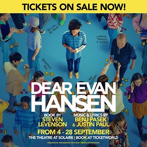 Tickets for the multi-award winning musical DEAR EVAN HANSEN are NOW ON SALE! Opens this September 2025 at the Theatre at Solaire. | TicketWorld