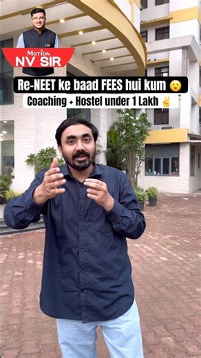 Re-NEET ke baad Coaching FEES hui kum ✌️#Coaching + Hostel hua bahut hi affordable in Motion, Kota