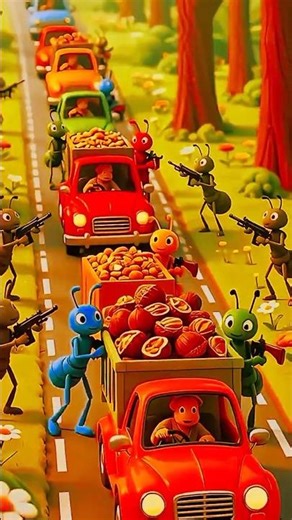 Ants on a Mission 🚗🐜 When Ants Start Driving Like Humans!