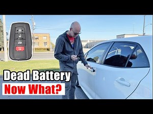 Toyota key fob dead battery - open door & start vehicle