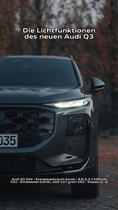 34K views · 622 reactions | Die Lichtfunktionen des neuen Audi Q3  Die digitalen Matrix LED-Scheinwerfer machen jede Fahrt sicherer und komfortabler. Sie passen sich der jeweiligen Fahrsituation an, erkennen andere Verkehrsteilnehmerinnen und Verkehrsteilnehmer und projizieren Spur- und Orientierungslinien direkt auf die Straße. Das Ergebnis: schnellere Reaktionszeiten, erhöhte Sichtbarkeit und spürbar mehr Sicherheit. #AudiQ3 #Audi #VorsprungDurchTechnik | Audi Berlin GmbH | Facebook