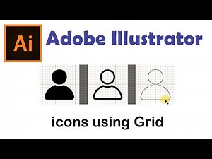 Graphics Designing Course Adobe Illustrator class 25 user icon using grid by Sky Graphics
