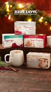 Cozy up with Bigelow Special Edition Holiday Teas. ❄️ Indulgent, seasonal blends made to warm your cup and your spirit. | Bigelow Tea