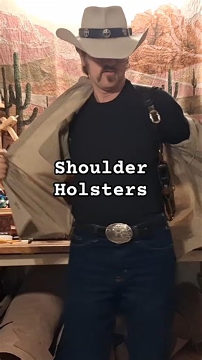 Best Leather Shoulder Holster #cowboys #handmadeinusa