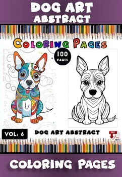 Dog Abstract Art Modern Coloring Pages Vol. 6: Modern Canine Canvas!
