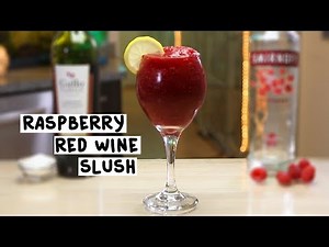 Raspberry Red Wine Slushie - Tipsy Bartender