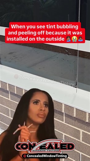 Concealed Window Tinting on Instagram: "All jokes aside, window film is typically installed on the inside of building glass because interior placement protects the film from harsh weather, prolongs its lifespan, and ensures the adhesive bonds correctly. Indoor installation also reduces the risk of peeling, fading, and surface damage caused by sun, rain, wind, and debris. However, in certain situations, an exterior installation is not only acceptable but required. Some windows (such as skylights,