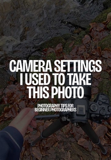 Camera settings I used to take this long exposure waterfall photo In this video I break down the exact camera settings I used for this long exposure shot of a small waterfall, then show the final photo at the end. Perfect if you’re a beginner photographer trying to understand long exposure photography, shutter speed, ISO, and aperture for waterfalls and moving water. Save this for your next waterfall shoot and follow for more photography tips, camera settings, and behind-the-scenes POVs 👀 #long