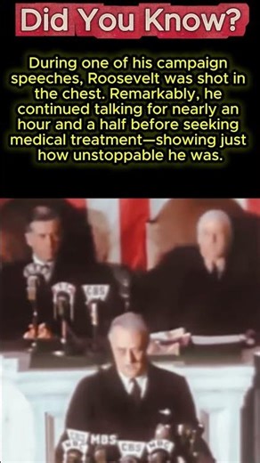 The Wildest Moment in U.S. History 😲 Roosevelt Wouldn’t Die 😱 #history