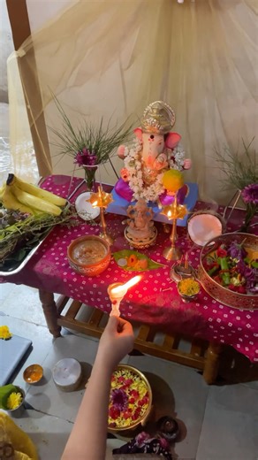 This is how I have done my pooja #ganesh #ganeshchaturthi #ganapatibappamorya #ganesha #subscribe