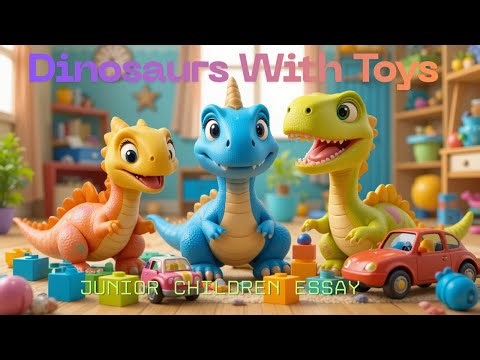 Dinosaurs with Toys 🦖🧸 | Fun Playtime & Learning Video for Kids”