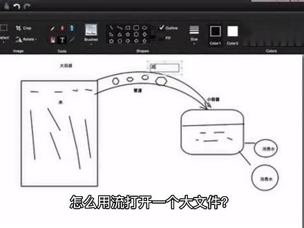 java怎么用流打开一个大文件