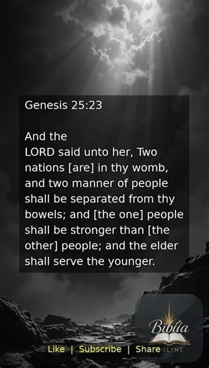 Genesis 25:23 | Daily Bible Verse 🙏