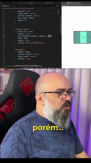 CSS Grid e a diferença entre as unidades fr e porcentagem #css #frontend #webdev #webdesign