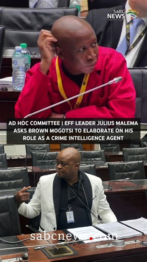 North West businessman Brown Mogotsi appears before the Ad Hoc Committee investigating allegations of criminal infiltration corruption and political interference in the Justice system. EFF leader Julius Malema asks Brown Mogotsi: “Why do you call yourself an entrepreneur, and what is an informant and agent — which department does it fall under?” #sabcnews #ADHOC #BrownMogotsi #following | SABC News
