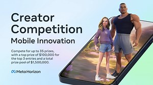 Close 2025 on a high note. 🌟 Build mobile worlds and enter the Meta Horizon Creator Competition: Mobile Innovation to win a share of $1.5M 👉 https://bit.ly/4hE4LeZ Push the limits of mobile creation and end the year with a win. 🏆 Our last creator competition of the year challenges you to build mobile-first worlds that push creative boundaries, unveil new interactions, and lean into social features. By entering, you’ll expand your audience, get a chance to utilize the latest generative AI tool