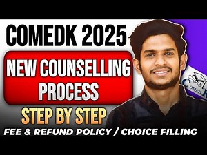 COMEDK 2025 New Counseling Process EXPLAINED | A to Z Step-by-Step Guide (MUST WATCH!)