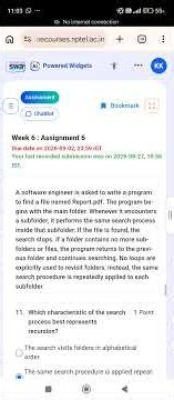 Nptel The Joy of Computing using Python Week 6 Assignment 6 #nptel #nptelquizsolution #nptelquiz