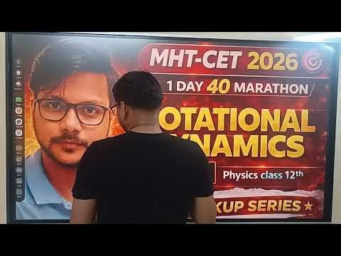 Rotational dynamics | CET 26 | 1 day 40 marathon| by Rishiraj Sir