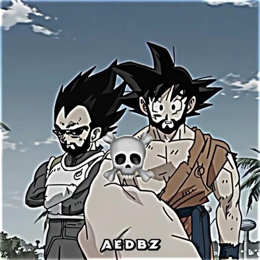 Goku & Vegeta Grow Beards ☠️🔥