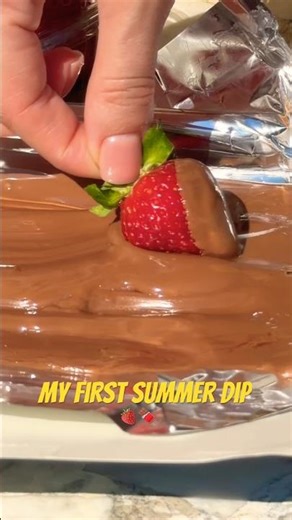 My First Summer Dip 🍓🍫