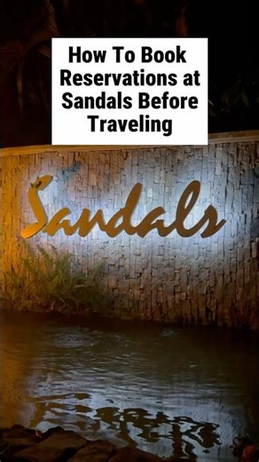 This Sandals Feature Saves Your Dinner Reservations #lifehack #resort #shorts