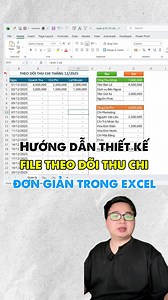 Hướng dẫn thiết kế file theo dõi thu chi trong excel #tinhocmos #tinhocvanphong #exceltips | Hảo Tin Học