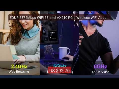 EDUP 5374Mbps WiFi 6E Intel AX210 PCIe Wireless WiFi Adapter ... — Amazing Value 2026 | Must Have!
