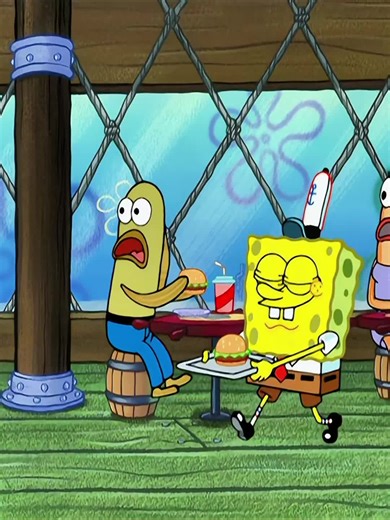 SpongeBob actually isn’t the best chef at the Krusty Krab #fyp #spong
