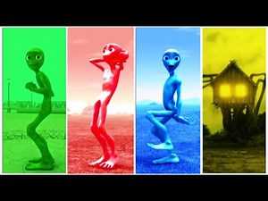 "Dancing Green Alien - Try Not to Laugh Challenge!"