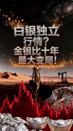 白银独立行情？金银比十年最大变局！ #白银 #银价 #有色金属 #贵金属