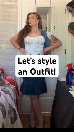 ✨ Styling a corset-inspired off-the-shoulder lace top ✨