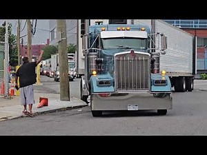 Tractor Trailer BIG RIG parking in NYC, DIFFICULTY LEVEL: EXTREME