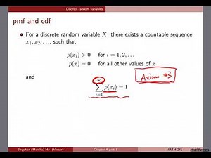 [Chapter 4] #4 Discrete random variables