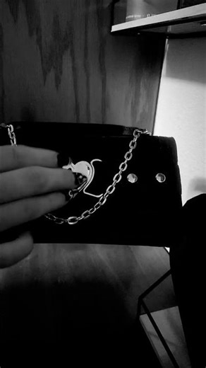 pack my smallest purse with me #asmr #perfume #goth #spooky