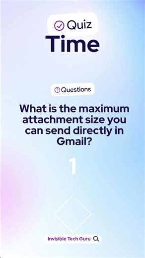 Google Gmail Quiz 🧠📧 | 30-Second Email Challenge | How Well Do You Know Gmail?