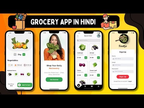 🛒📱 Grocery App in Flutter | Flutter Tutorial for Beginners 2025