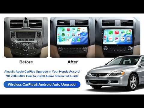 How To Install AINAVI Android CarPlay Stereo in Honda Accord (2003-2007) 7th Gen Step by Step Guide