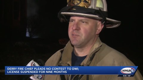 Derry fire chief pleads no contest to DWI first offense charge