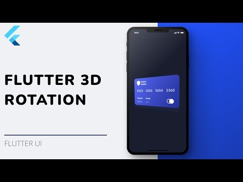 Flutter Animation Tutorial - 3D Card Animation using Flutter