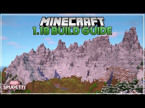 Minecraft 1.18 NEW Mountains Build Guide + Tips
