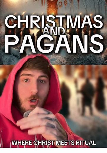 christmas is pagan ritual baptized in christian theology 🎄🕯️ #paganism #wintersolstice #esoteric #symbolism #ancientwisdom