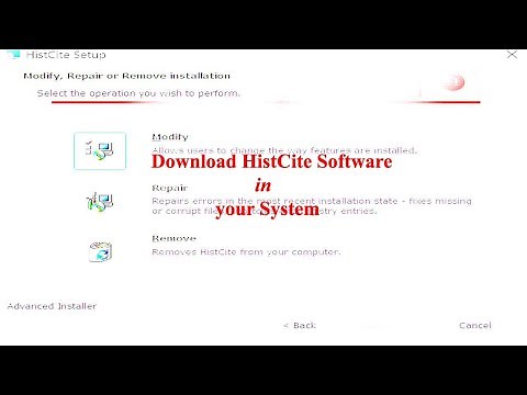Download HistCite Software in your System