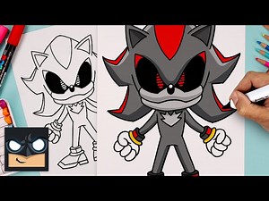 How To Draw Android Shadow | Sonic the Hedgehog - Videos For Kids
